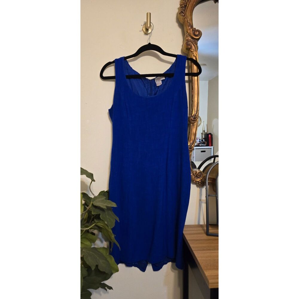 Vintage Adiranna Papell Royal Blue Dress